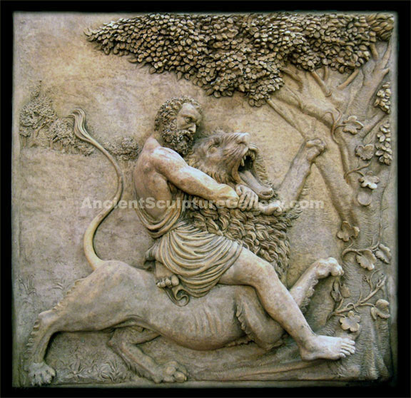 Samson (Hercules) and Lion plaque