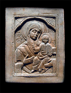 Virgin Mary and Baby Jesus Icon plaque