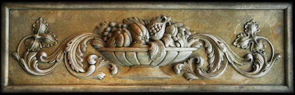 Renaissance Fruit plaque long