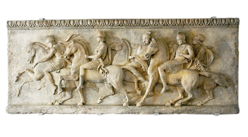 Procession of Alexander the Great large plaque