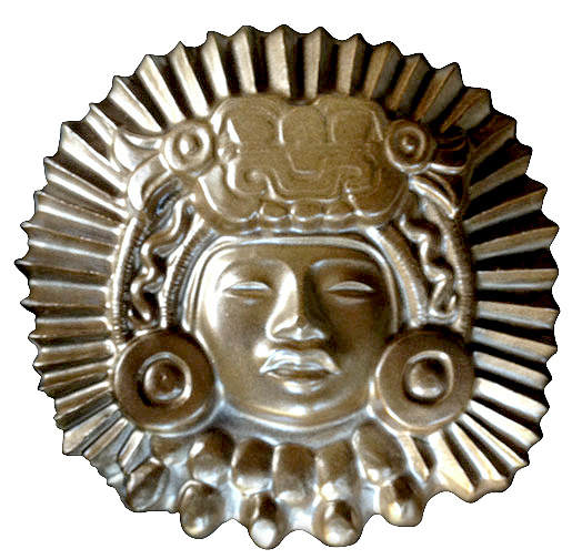 Ancient Aztec-Inca-Maya King plaque