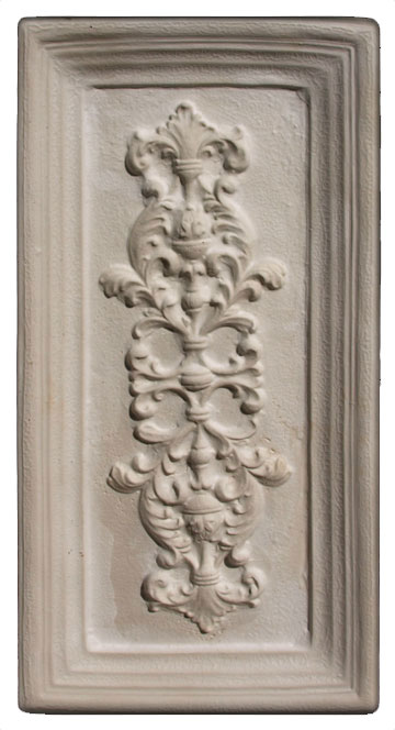 Decorative Baroque Frame plaque (white finish)