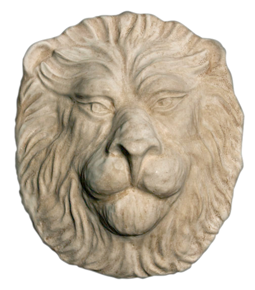 Large and Heavy Lion Head plaque