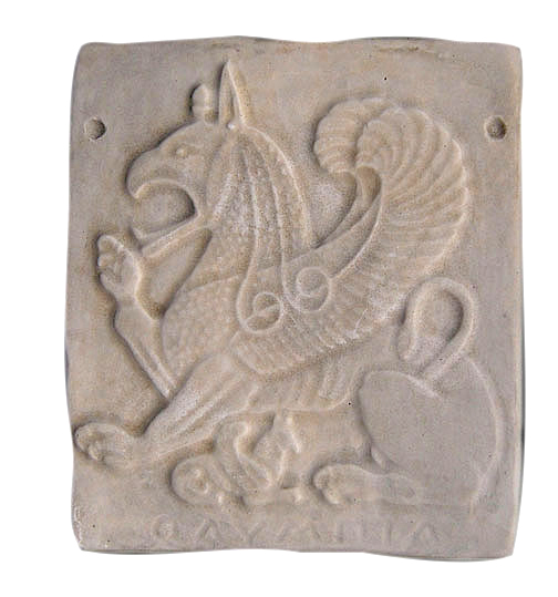 Griffin of ancient Olympia plaque