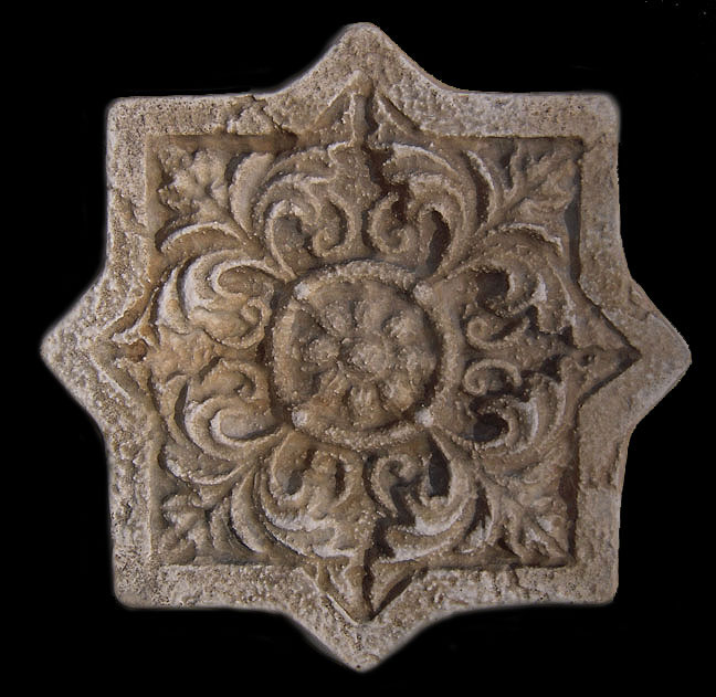 Hellenistic Rosette Decorative Backsplash Relief Tile