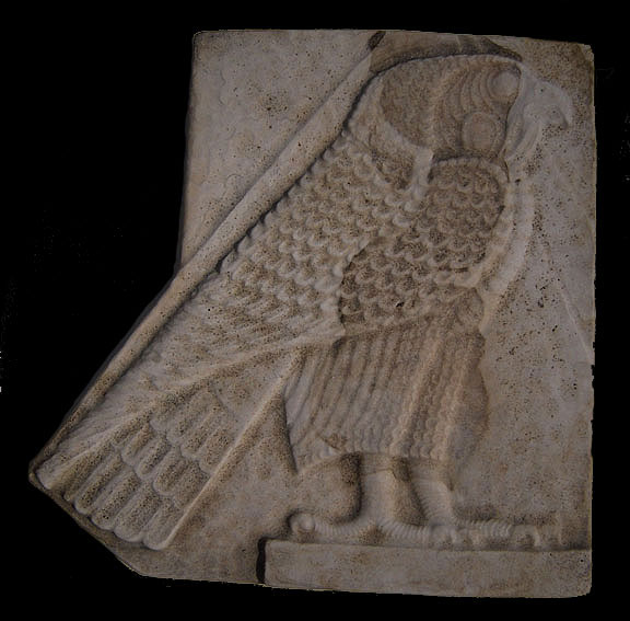 Ancient Egyptian Symbol Falcon sculpture Relief plaque