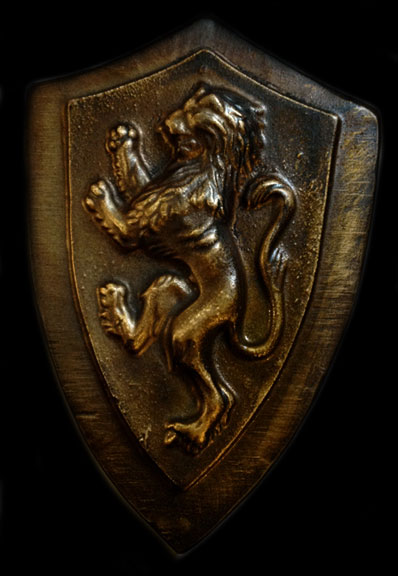 Rampant Lion Shield plaque