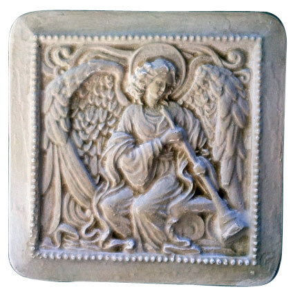 Angel with Trumpet relief plaque