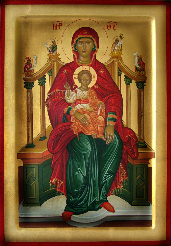 Virgin Mary and Jesus Christ Byzantine Icon