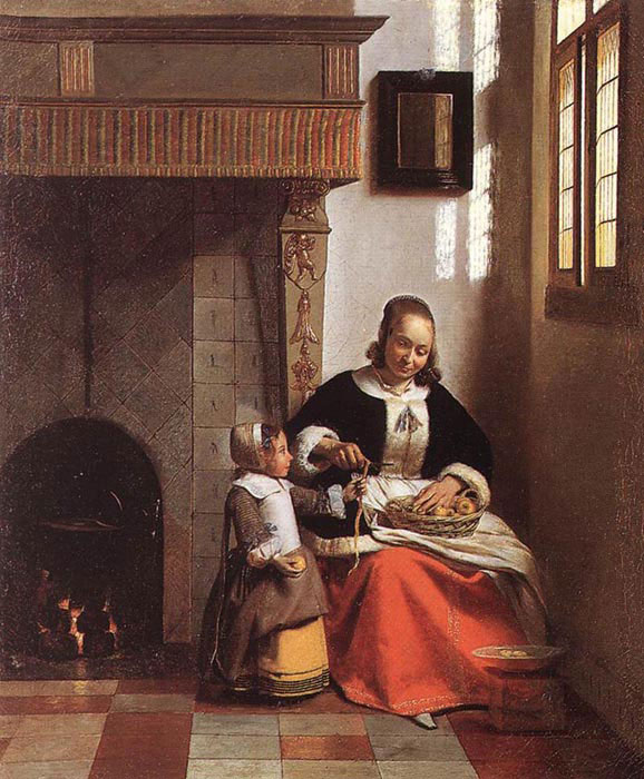 Pieter de Hooch oil painting