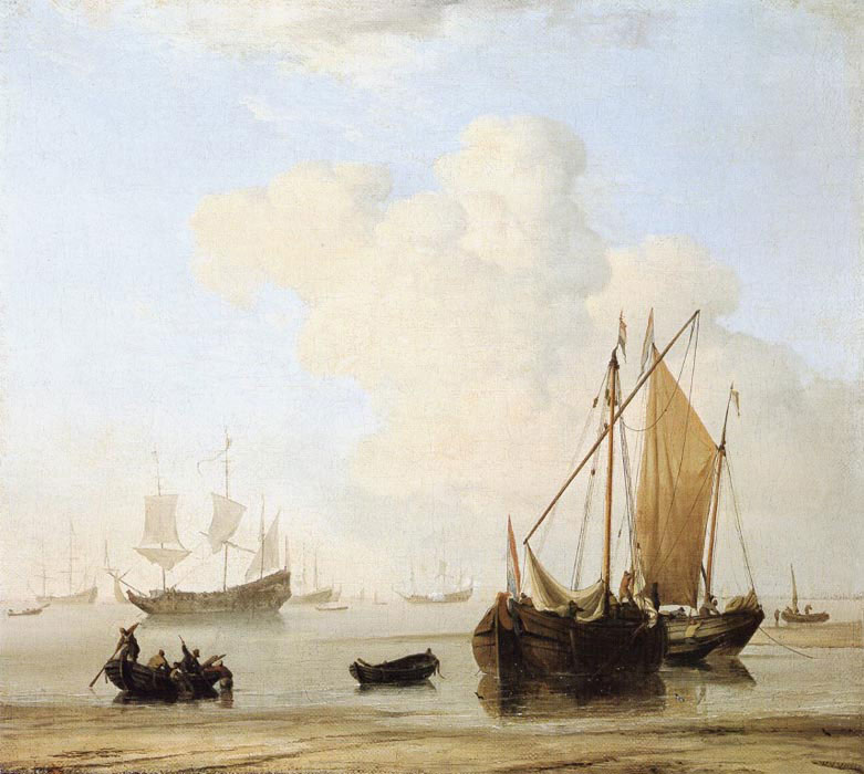 Willem van de Velde oil painting
