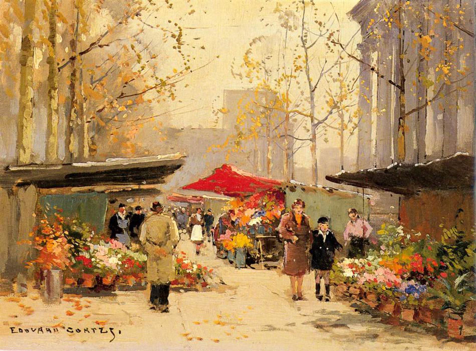 Edouard Cortes oil painting