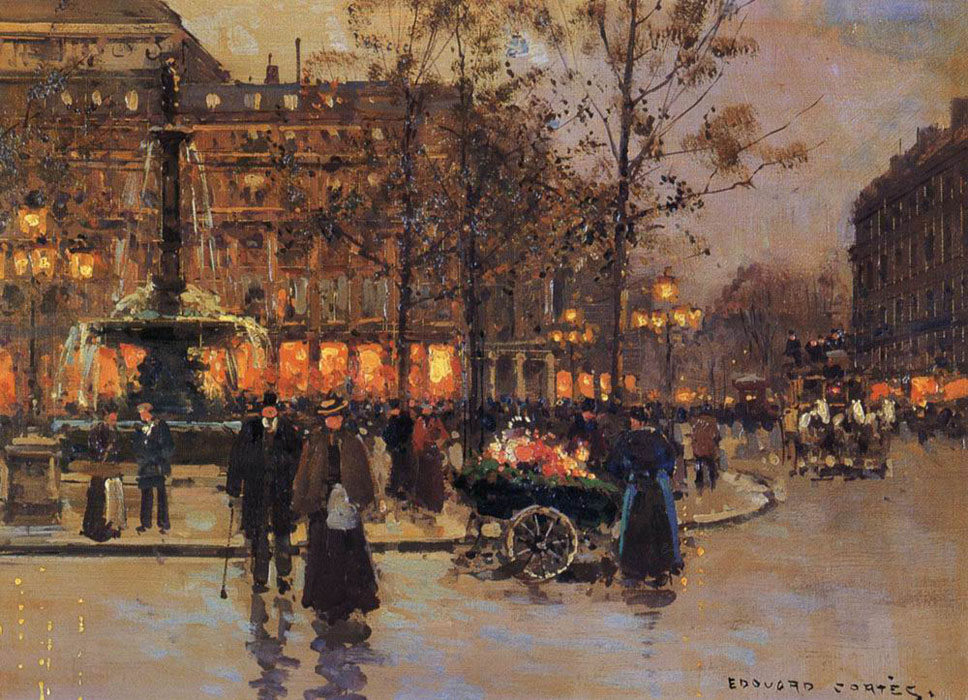 Edouard Cortes oil painting