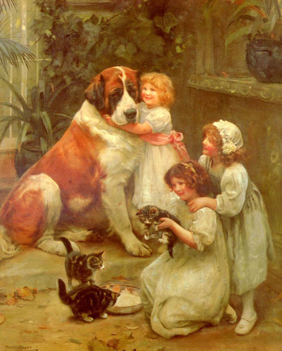 Arthur John Elsley oil painting