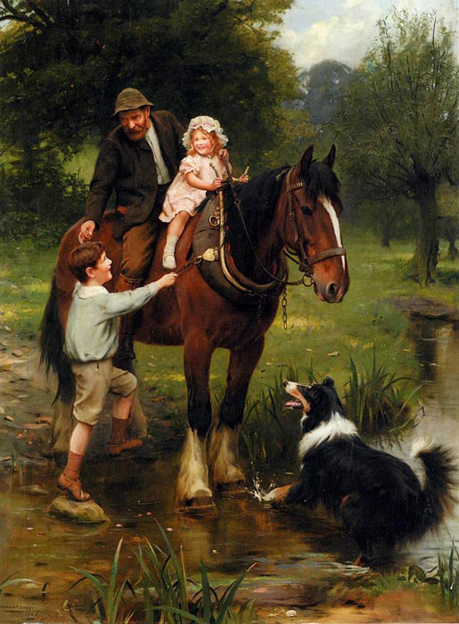 Arthur John Elsley oil painting