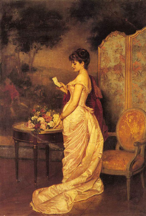 Auguste Toulmouche oil painting
