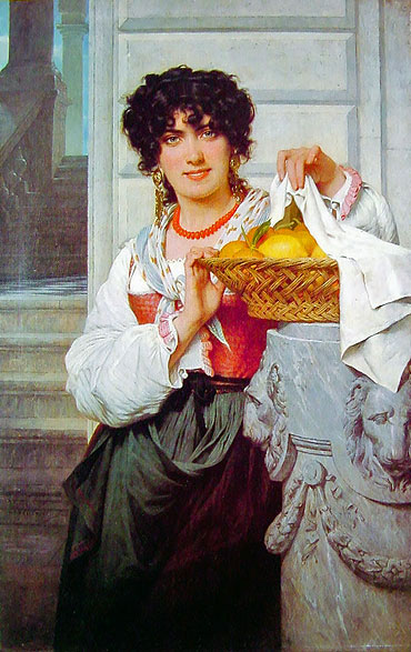 Pierre Auguste Cot oil painting