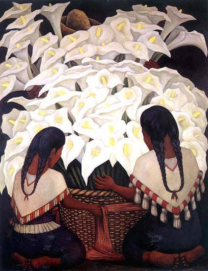 Diego Rivera oil painting