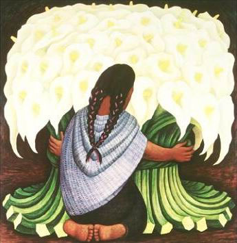 Diego Rivera oil painting