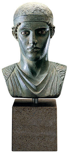 Bust of the charioteer of Delphi
