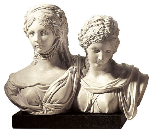 Luise and Friederike Sculpture by Johann Gottfried Schadow