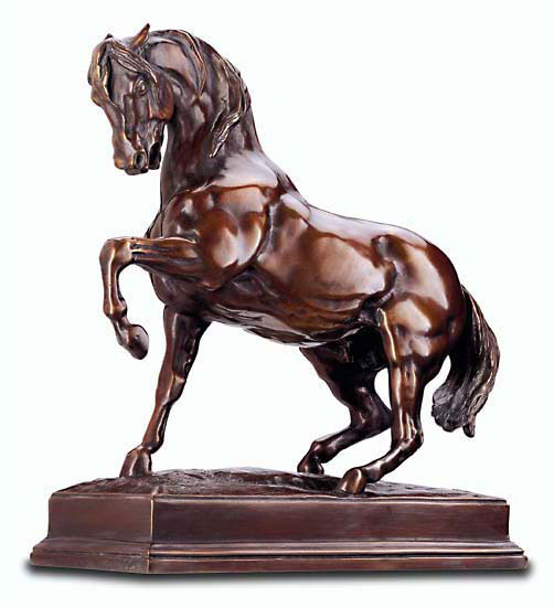 Mashed Horse Bronze Sculpture Antoine-Louis Barye