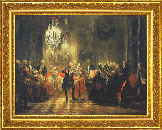 The Flute Concert of Frederick the Great (1852) by Adolph von Menzel