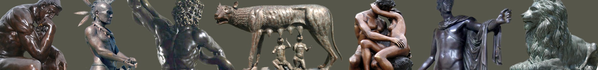 Christian bronze sculptures