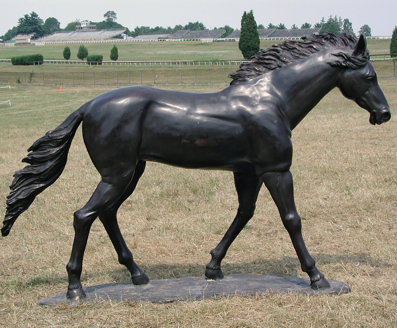 Bronze Running Quarter Horse sculpture