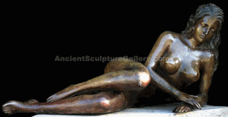 Bronze Nude Woman Reclining