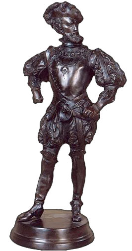 Charles V Holy Roman Emperor bronze sculpture statue