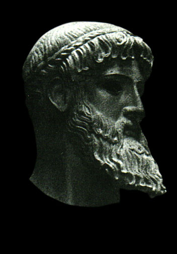 Zeus Poseidon of Cape Artemision Bronze Head Bust Sculpture Reproduction Replica