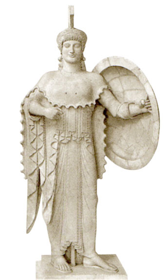 Archaic Athena Statue Sculpture – Identical Reproduction
