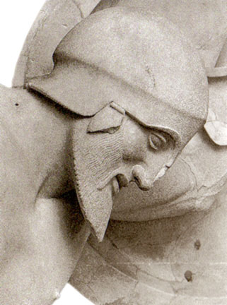 Head of Laomedon, wounded Greek Warrior – Identical Reproduction
