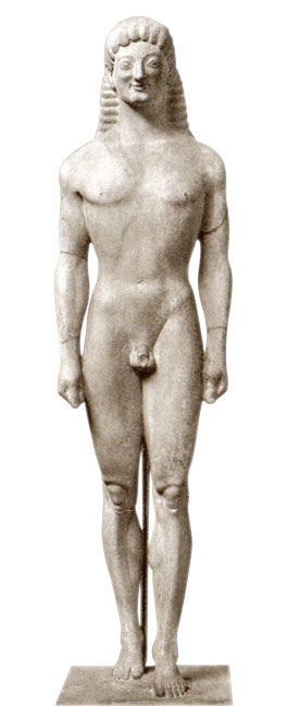 Kouros Apollo Tenea Statue Sculpture – Identical Reproduction