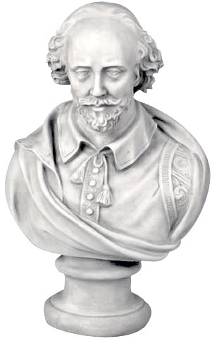 William Shakespeare bust 30″