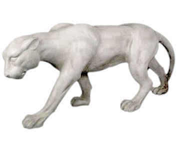 Stalking Panther Cougar Sculpture