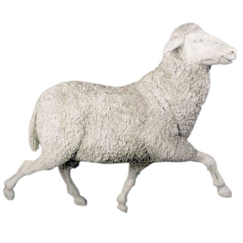 Prancing Sheep Sculpture 41″