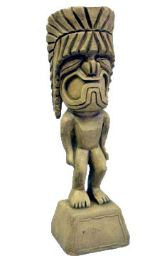 Hawaiian Tiki God Statue Sculpture