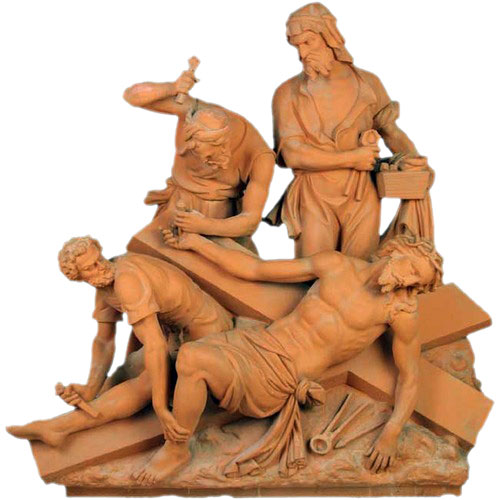 Jesus Is Nailed To Cross Sculpture # 11