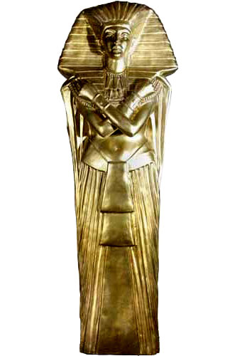 Egyptian Pharaoh Sarcophagus Sculpture over-life-size 96″