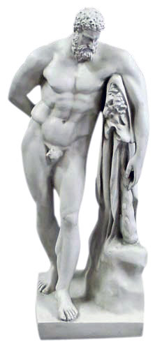 Farnese Hercules statue 30″ National Archaeological Museum Naples