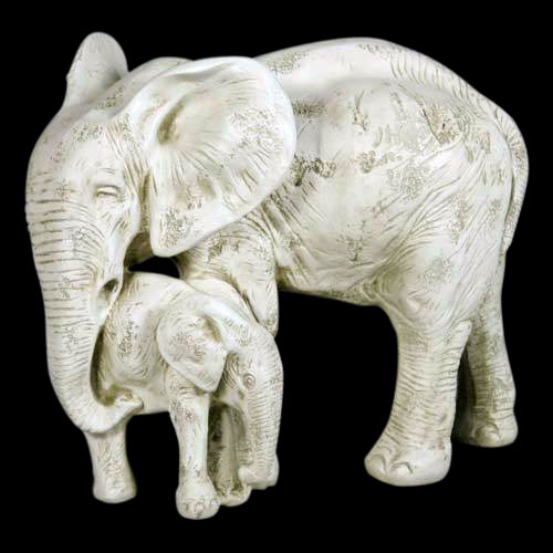 Elephant with Calf Home & Garden sculpture 15″