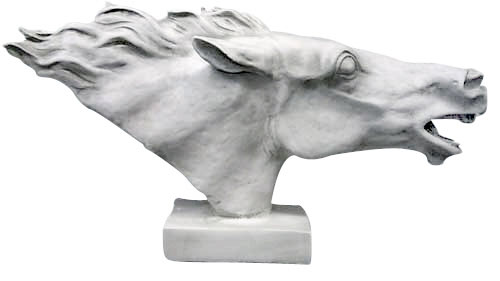 Large Running Horse Head bust