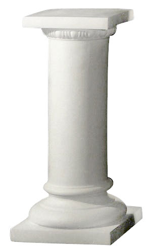 Column Pedestal with Greek Moulding 35″