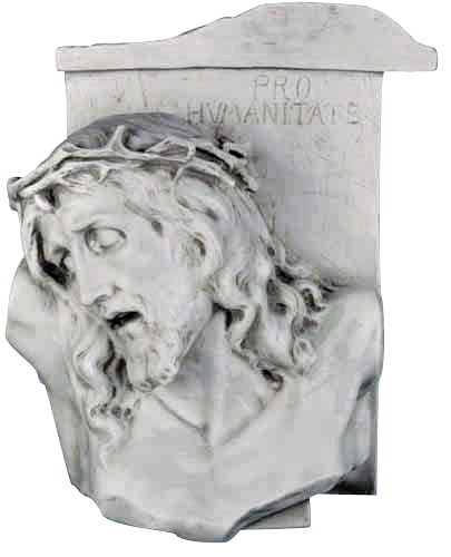 Jesus Christ bust plaque 20″