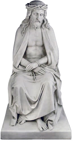 Seated Jesus Christ sculpture 51″