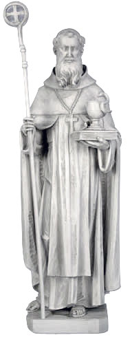 St. Benedict Christian sculpture statue 30″