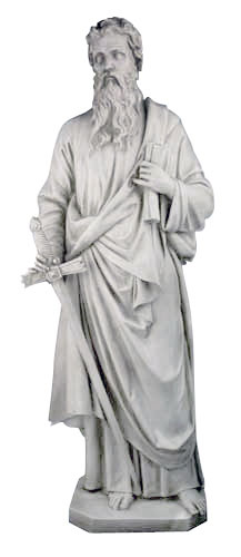 St. Paul the Apostle Christian sculpture statue 62″