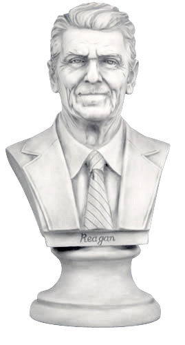 Ronald Reagan bust sculpture 12″